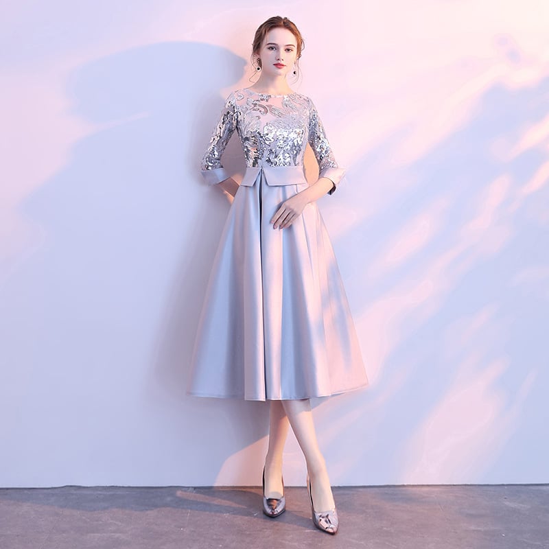 Дълга вечерна рокля от Mulberry Silk + Tussah Silk, дълги ръкави, дълъг силует, подходяща за банкет и годишна гала, пролет 2025