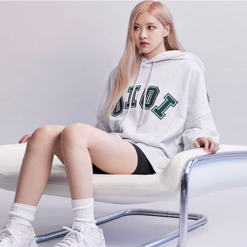 Női koreai stílusú kapucnis pulóver, szöveges mintával, laza szabás, vastag pamut, hímzés