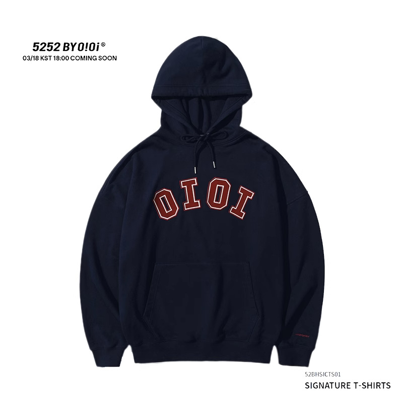 Női koreai stílusú kapucnis pulóver, szöveges mintával, laza szabás, vastag pamut, hímzés