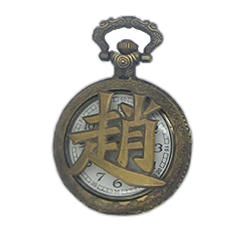 Džepni sat s izrezanim prezimenom i retro preklopnim poklopcem, kvarcni mehanizam Huachen SL39, tri kazaljke, svjetsko vrijeme, 24-satni indikator