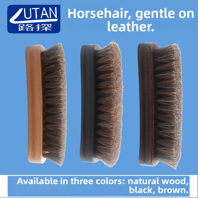 Road Exploration kietos medienos rankena su arklių plaušų šepetėliu poliravimui ir dulkių šalinimui, 240 vnt./dėžėje