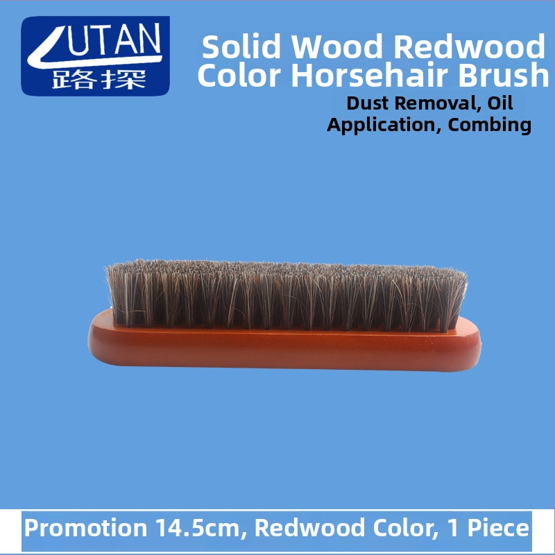 Road Exploration kietos medienos rankena su arklių plaušų šepetėliu poliravimui ir dulkių šalinimui, 240 vnt./dėžėje