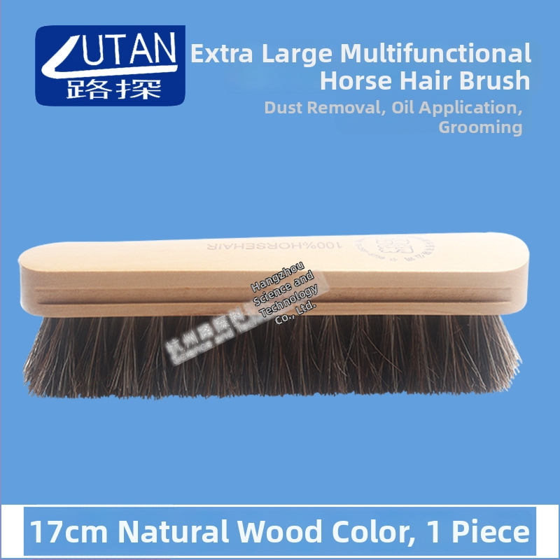 Road Exploration kietos medienos rankena su arklių plaušų šepetėliu poliravimui ir dulkių šalinimui, 240 vnt./dėžėje