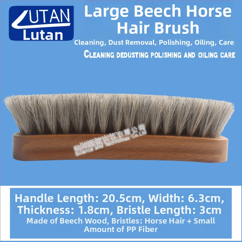 Road Exploration kietos medienos rankena su arklių plaušų šepetėliu poliravimui ir dulkių šalinimui, 240 vnt./dėžėje