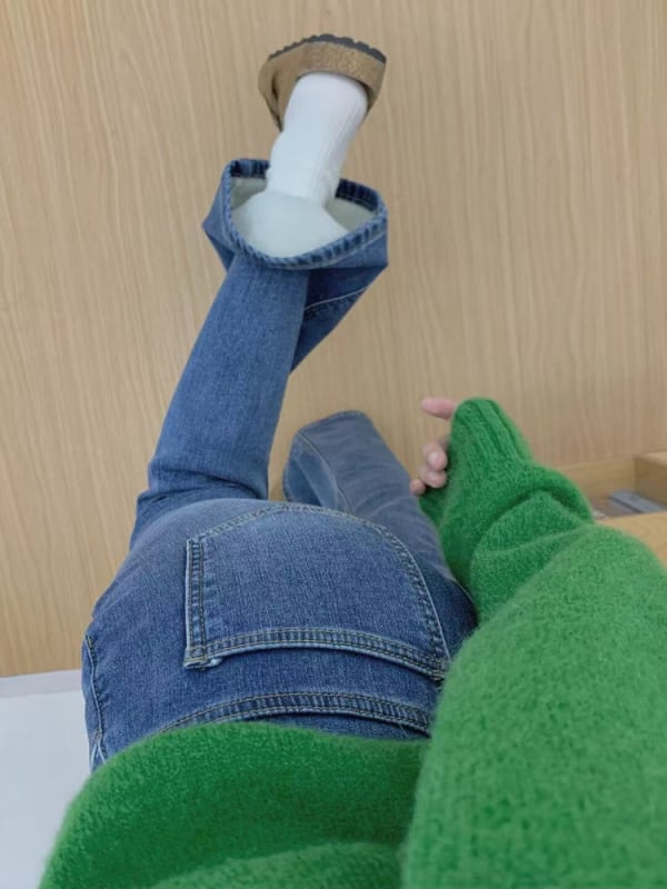 Fleece-voodriga džinsid, paksud, bootcut lõige, kõrge talje, talve 2024