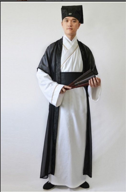 Muška Hanfu duga haljina u stilu dinastije Song, učenjak, kostim za film i pozornicu, Jiangnan talent stil