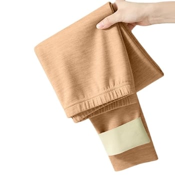 Sievietes apkures termiskie legingi ar flīsa iekšpuse, bezšuvju, bieza poliestera materiāls