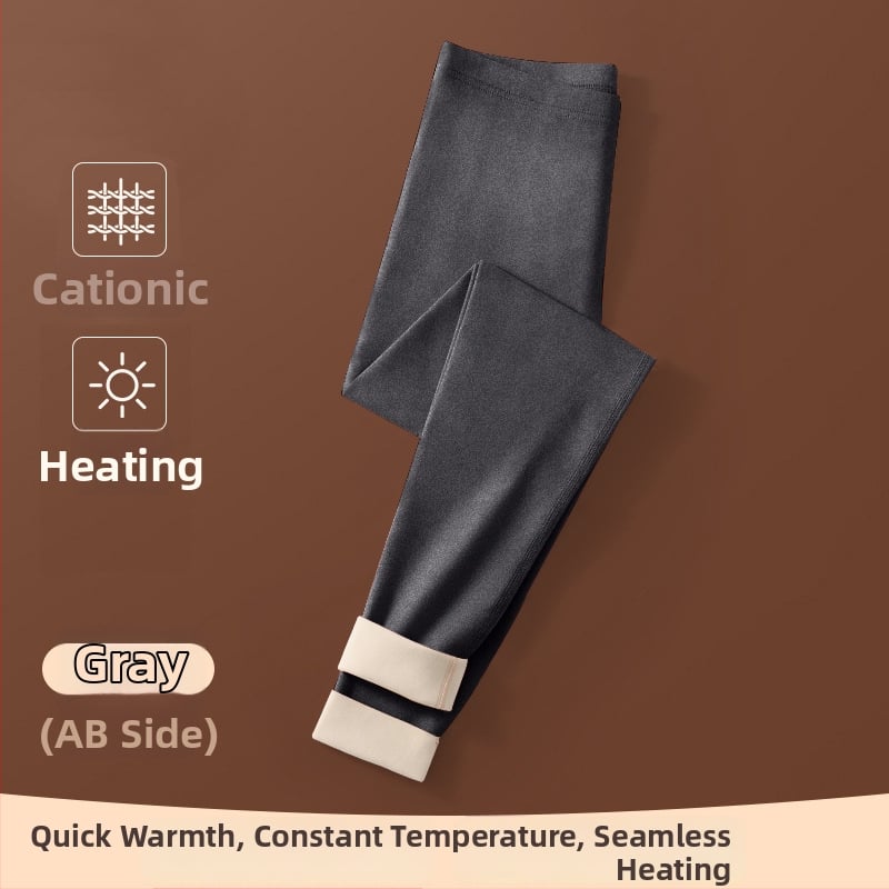 Sievietes apkures termiskie legingi ar flīsa iekšpuse, bezšuvju, bieza poliestera materiāls