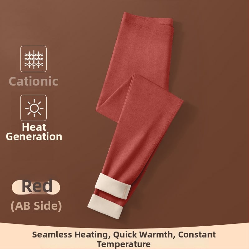 Sievietes apkures termiskie legingi ar flīsa iekšpuse, bezšuvju, bieza poliestera materiāls