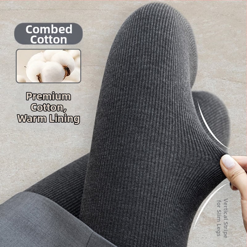 Moteriški medvilniniai legginai, stora ir šilta, 30–50% medvilnės, žiemai, kūno formavimas