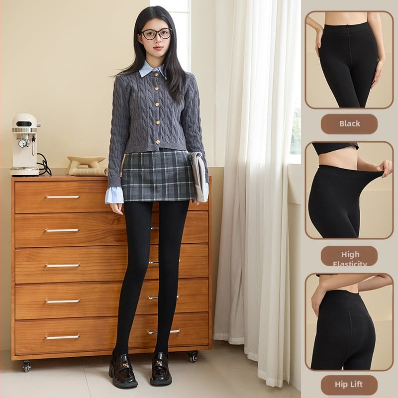 Moteriški medvilniniai legginai, stora ir šilta, 30–50% medvilnės, žiemai, kūno formavimas