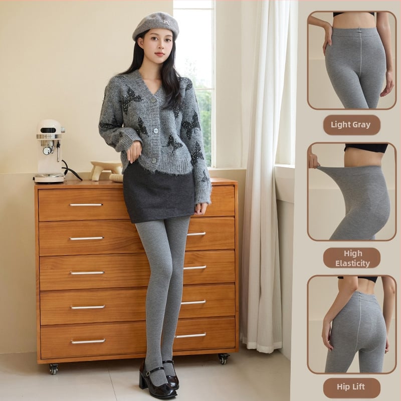 Moteriški medvilniniai legginai, stora ir šilta, 30–50% medvilnės, žiemai, kūno formavimas