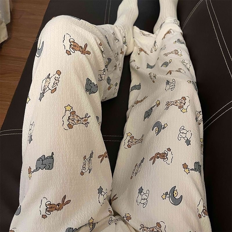 Дамски къси панталони от полиестер, тънък плат, средна талия, тай-дай принт – летни леки домашни панталони