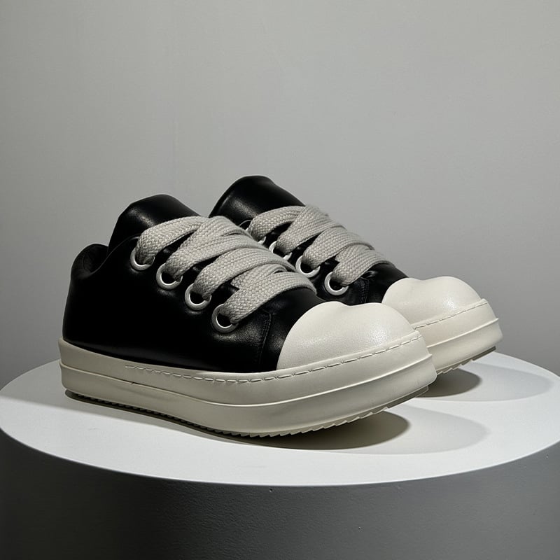 Platforminiai batai vyrams su apvalia nosimi, gumine padas, žemas viršus ir žemas kulnas (1–3 cm)