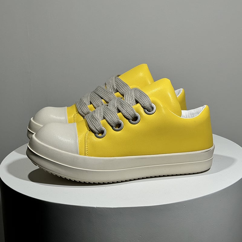 Platforminiai batai vyrams su apvalia nosimi, gumine padas, žemas viršus ir žemas kulnas (1–3 cm)