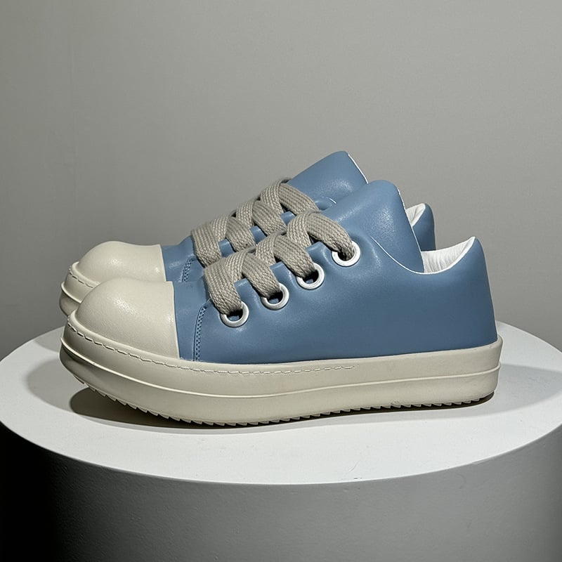 Platforminiai batai vyrams su apvalia nosimi, gumine padas, žemas viršus ir žemas kulnas (1–3 cm)