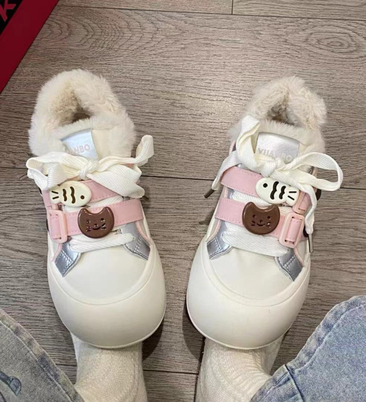 Pantofi sport din pânză, talpă din cauciuc vulcanizat, cu șireturi, stil coreean, PU partea superioară