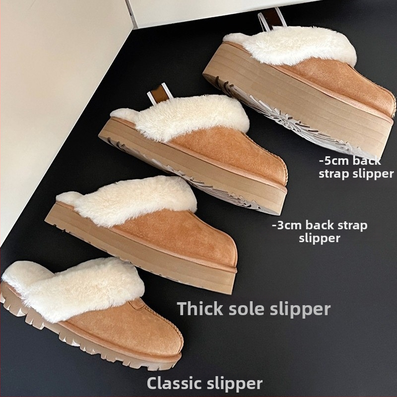 Žieminiai botai su žemu kulkšnies aukščiu, dalijamos piršto dizainas, nubukų karvės odos viršus, EVA pada, įsiūta avių vilna viduje