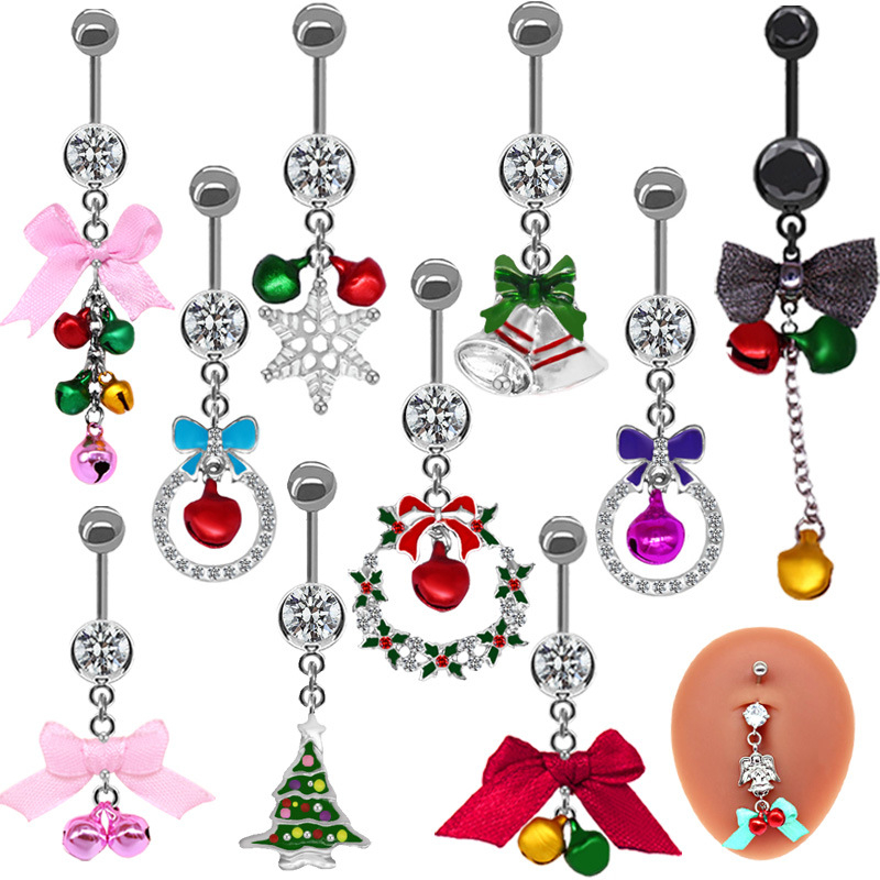 Köldökszép masni alakú ékszer, gyerekes, uniszex stílus; anyag: cinkötvözet; forma: masni; csomagolás: egyedi csomagolás.