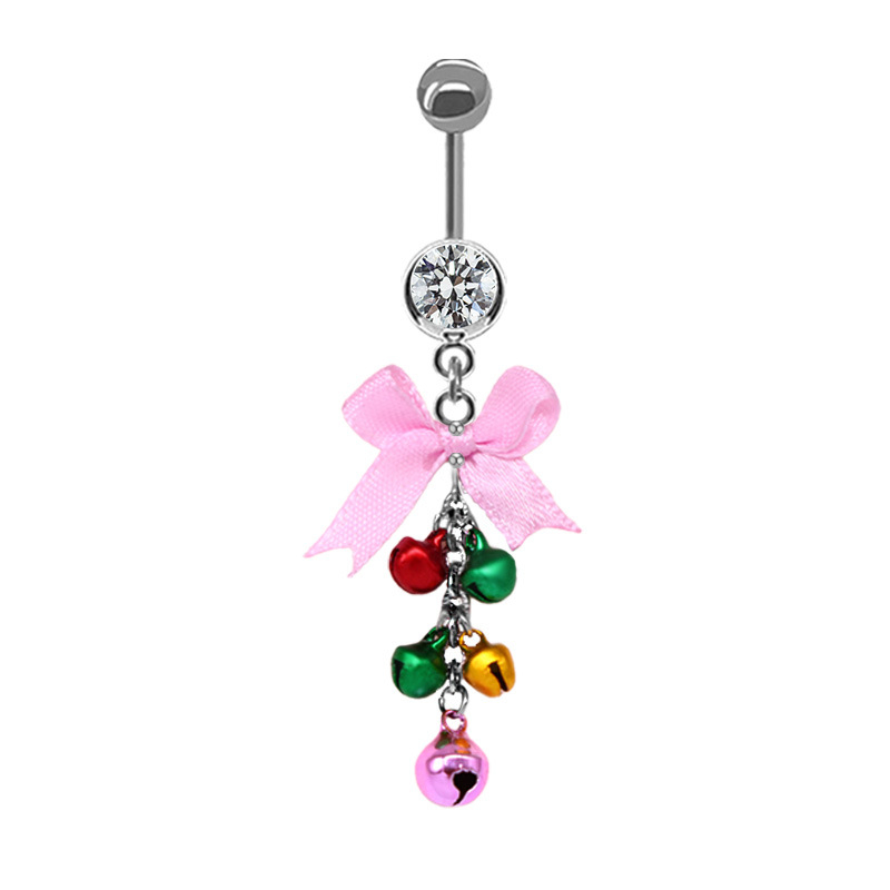 Köldökszép masni alakú ékszer, gyerekes, uniszex stílus; anyag: cinkötvözet; forma: masni; csomagolás: egyedi csomagolás.