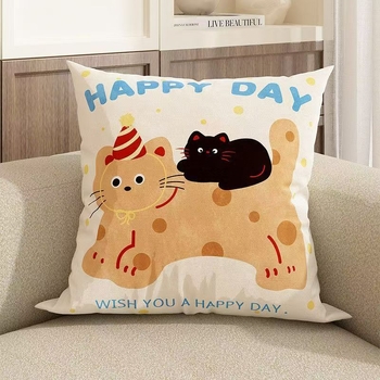 Slatka karikatura životinja jastuk, dekorativni jastuk, uklonjiva i periva navlaka, PP pamuk punjenje, crtani stil