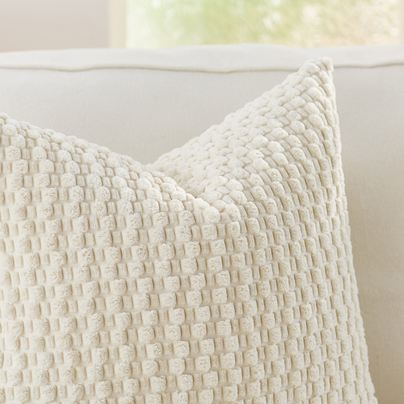 Corduroy navlaka jastuka s unutarnjim jezgrom — lumbalni jastuk za kauč i spavaću sobu, poliester navlaka, PP pamuk punjenje, šivanje splicing, moderan minimalistički stil