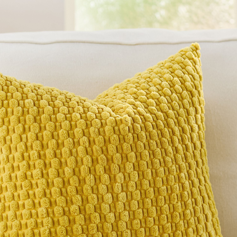 Corduroy navlaka jastuka s unutarnjim jezgrom — lumbalni jastuk za kauč i spavaću sobu, poliester navlaka, PP pamuk punjenje, šivanje splicing, moderan minimalistički stil