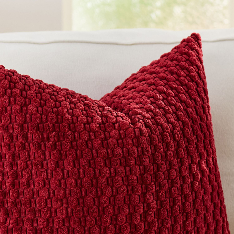 Corduroy navlaka jastuka s unutarnjim jezgrom — lumbalni jastuk za kauč i spavaću sobu, poliester navlaka, PP pamuk punjenje, šivanje splicing, moderan minimalistički stil