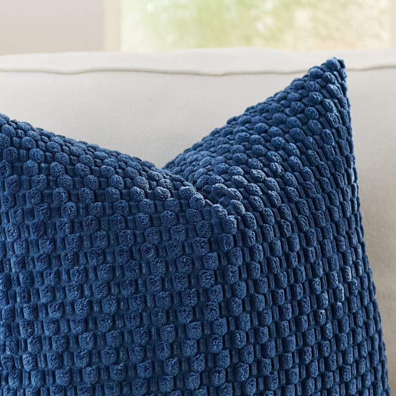 Corduroy navlaka jastuka s unutarnjim jezgrom — lumbalni jastuk za kauč i spavaću sobu, poliester navlaka, PP pamuk punjenje, šivanje splicing, moderan minimalistički stil