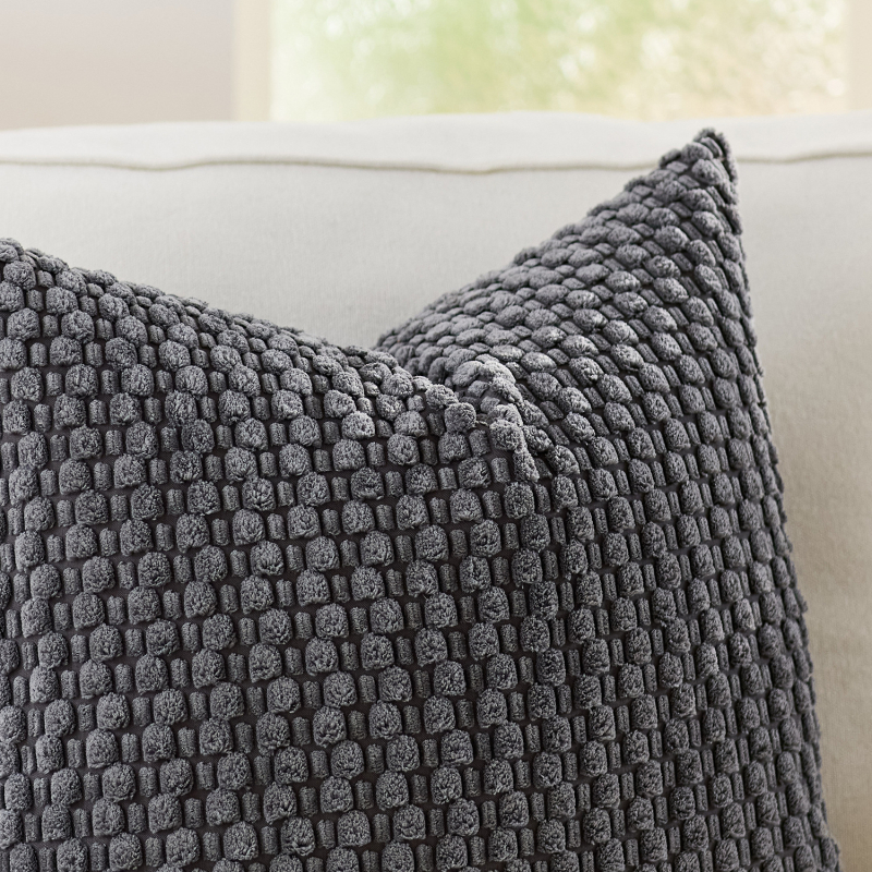 Corduroy navlaka jastuka s unutarnjim jezgrom — lumbalni jastuk za kauč i spavaću sobu, poliester navlaka, PP pamuk punjenje, šivanje splicing, moderan minimalistički stil