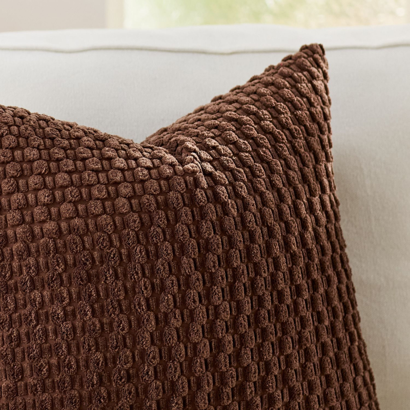 Corduroy navlaka jastuka s unutarnjim jezgrom — lumbalni jastuk za kauč i spavaću sobu, poliester navlaka, PP pamuk punjenje, šivanje splicing, moderan minimalistički stil