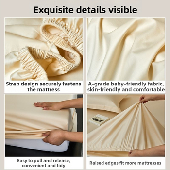 Elastični plaht za madrac od 60s pamuka, twill, jedne boje, za krevetu 1,5 m, sve sezone