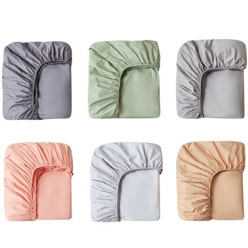 Elastični plaht za madrac od 60s pamuka, twill, jedne boje, za krevetu 1,5 m, sve sezone