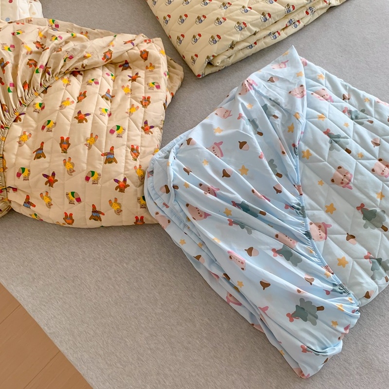 Korejskog stila, 100% pamuk, quilted, 360° potpuno pokrivajuća navlaka za madrac, zaštita od prašine