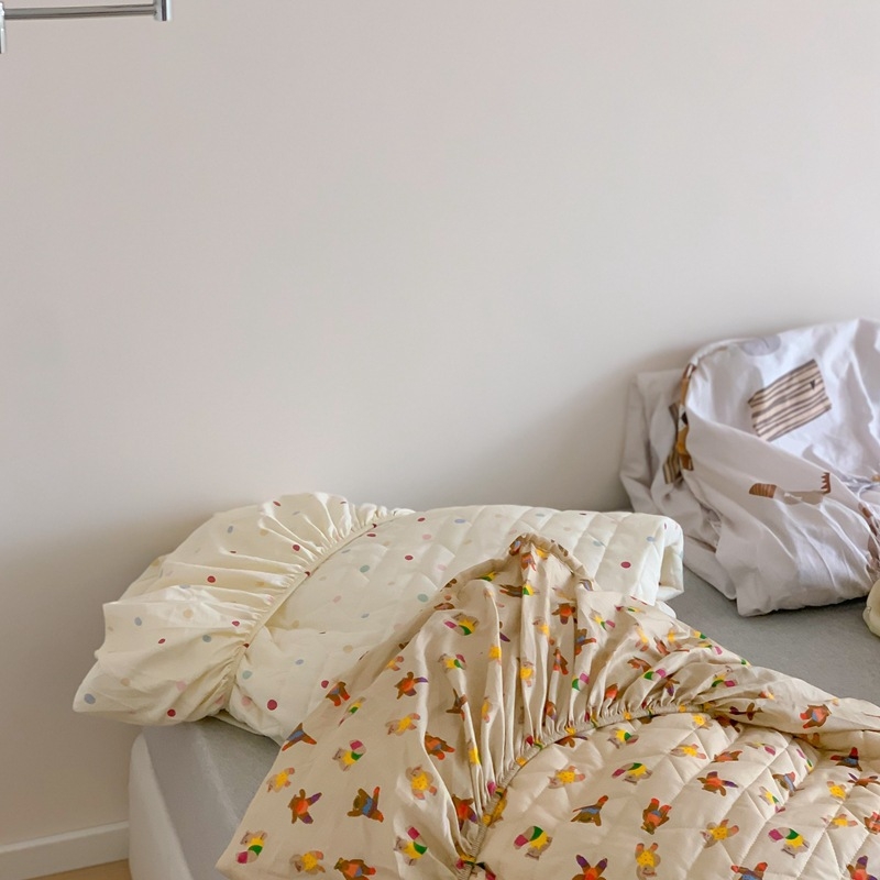 Korejskog stila, 100% pamuk, quilted, 360° potpuno pokrivajuća navlaka za madrac, zaštita od prašine