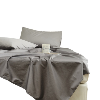 Fitted sheet s madracnim zaštitom, 100S satenski pamuk, jednobojan, za krevet 1,5 m