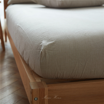 Fitted navlaka za krevet u japanskom stilu od 100% pamuka i navlaka za madrac od opranog pamuka, jednostavan pamuk, za tatami krevet.