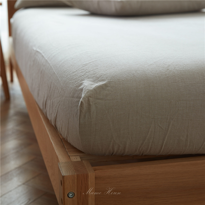 Fitted navlaka za krevet u japanskom stilu od 100% pamuka i navlaka za madrac od opranog pamuka, jednostavan pamuk, za tatami krevet.