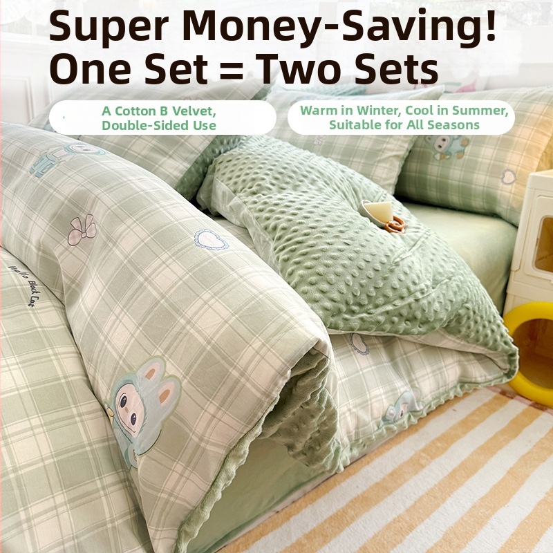 Paplanhuzat 100% pamut, twill szövés, reaktív nyomtatás és festés, rajzfilmszerű minta, hercegnő stílus