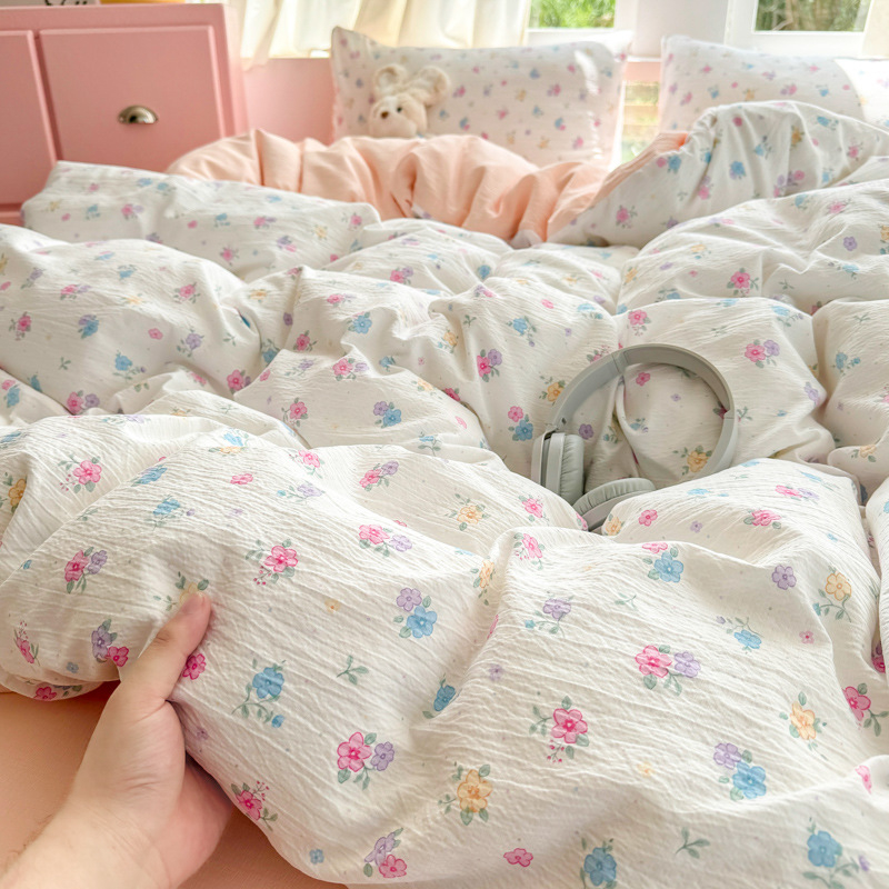 Paplanhuzat poliészterből, kétszálas kötött fonal, 2000–2500 g, Tie-Dye nyomtatás, INS stílus