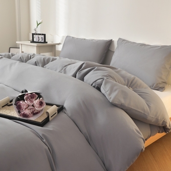 Egyszemélyes paplanhuzat, egyszínű, kémiai rostból, reakciós nyomtatás és festés, sima szövés, modern minimalist stílus