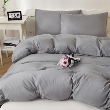 Egyszemélyes paplanhuzat, egyszínű, kémiai rostból, reakciós nyomtatás és festés, sima szövés, modern minimalist stílus