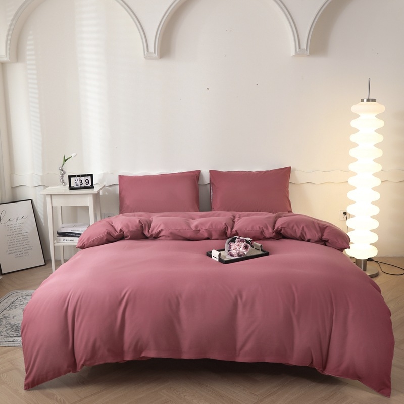 Egyszemélyes paplanhuzat, egyszínű, kémiai rostból, reakciós nyomtatás és festés, sima szövés, modern minimalist stílus