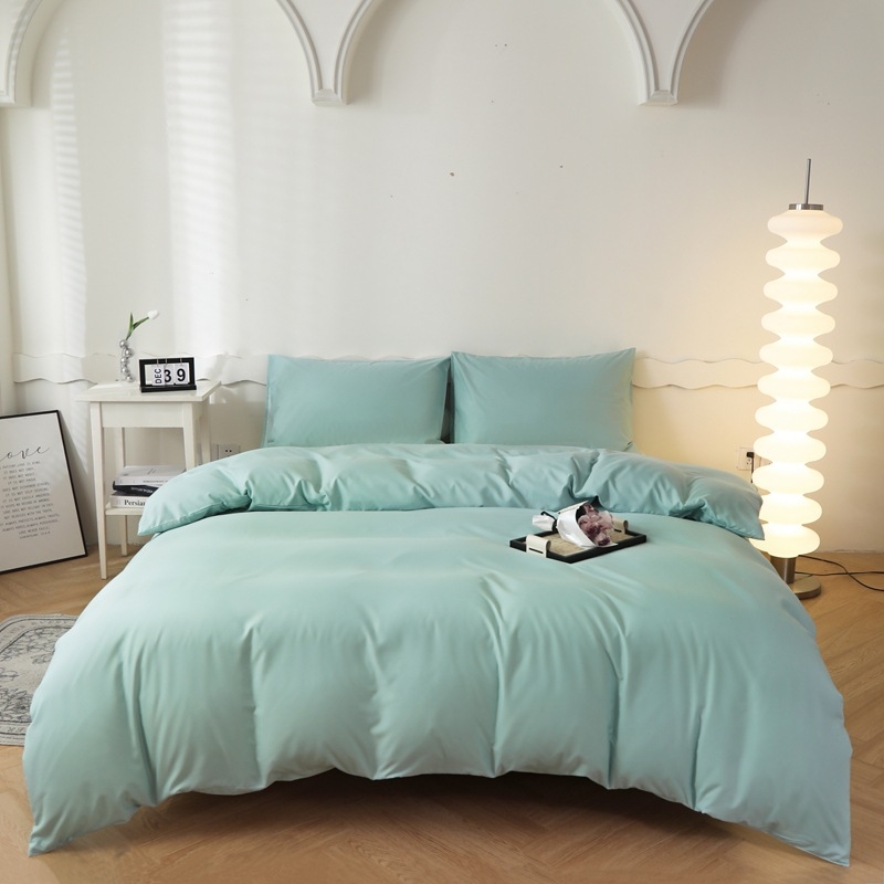 Egyszemélyes paplanhuzat, egyszínű, kémiai rostból, reakciós nyomtatás és festés, sima szövés, modern minimalist stílus