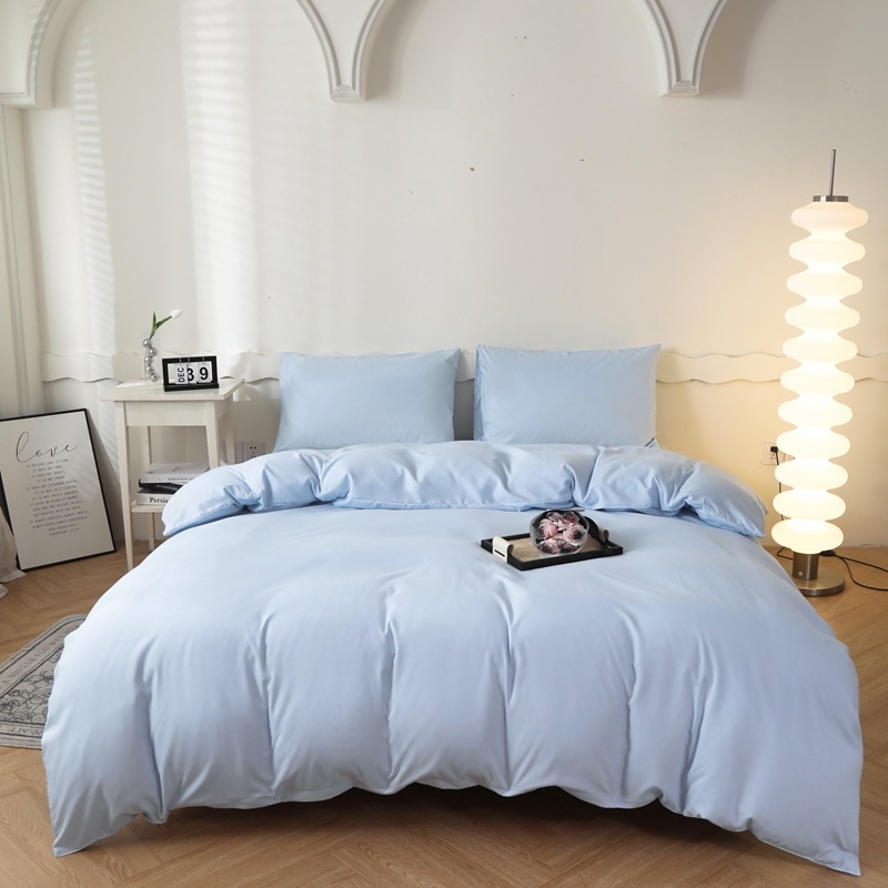 Egyszemélyes paplanhuzat, egyszínű, kémiai rostból, reakciós nyomtatás és festés, sima szövés, modern minimalist stílus