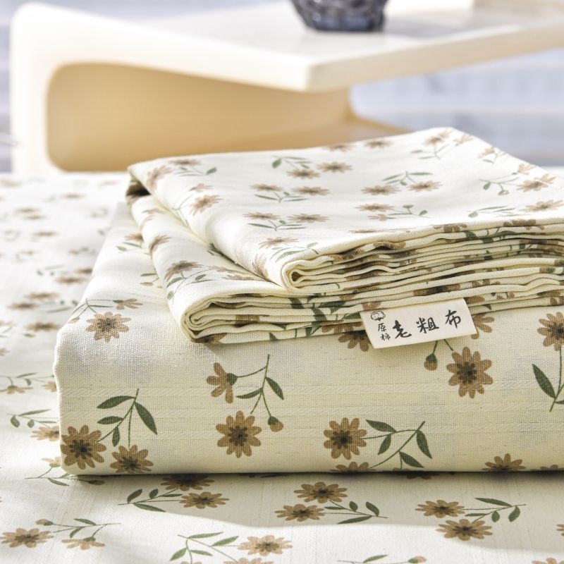 Set de lenjerie de pat din bumbac 100% în dungi — țesătură jacquard și simplă, vopsire reactive, stil pastoral