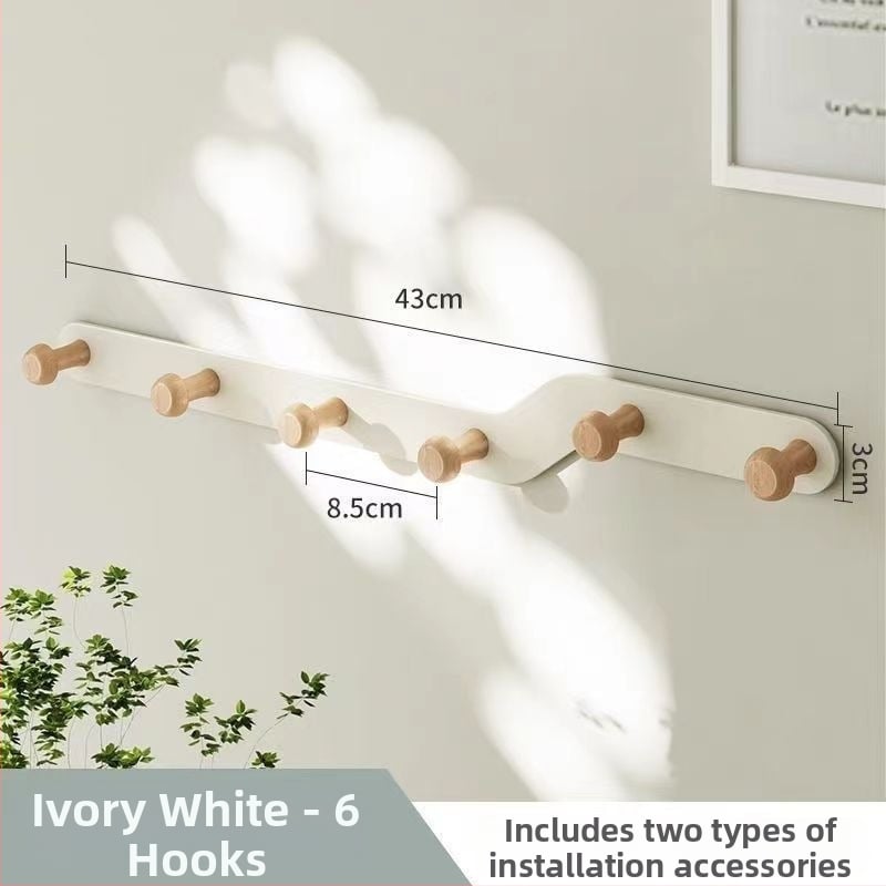 Geležinė durų kabykla su keliomis eilėmis, kabinimas už durų, 10 kg apkrova, šiuolaikinis minimalistinis stilius