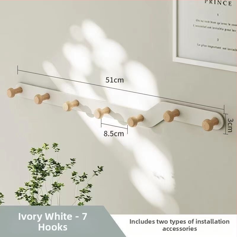 Geležinė durų kabykla su keliomis eilėmis, kabinimas už durų, 10 kg apkrova, šiuolaikinis minimalistinis stilius