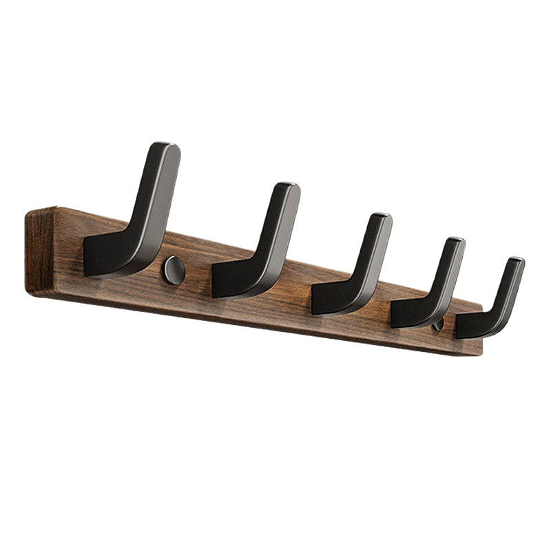 Koka sienas pakaramais ar vienu āķi, gaišs luksusa stils; materiāli: koks un plastmasa; maksimālais slogs 10 kg; uzstādīšana caur urbumu