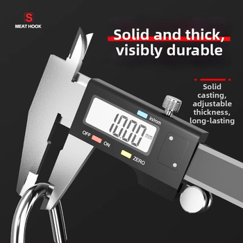 S formas gaļas pakaramā no nerūsējošā tērauda,viens āķis, mūsdienīgs minimālisma dizains, slodze 3–5 kg